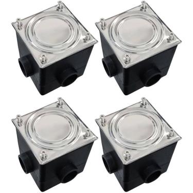 Imagem de 4 Caixa De Passagem Para Piscina Pooltec Com Prolongador