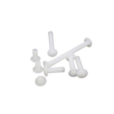 Imagem de Kit 10 Parafuso Pasta Plastico  Parafuso Fichário  Encadernação  Álbum