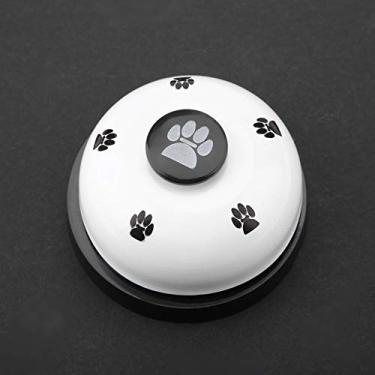 Imagem de Generic Sinos de Treinamento Artoon, Sino de Ferro Sem Fio Durável para Animais de Estimação, Dispositivo de Comunicação para Animais de Estimação para Brinquedo Interativo de Cães e Gatos (Branco)