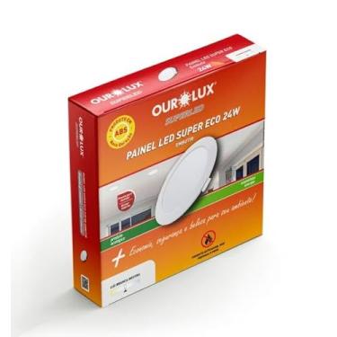 Imagem de Painel LED Ourolux Embutir 24W 4000K Bivolt