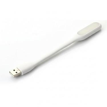 Imagem de Mini Lanterna Luminária Led USB Portátil Notebook Leitura Flexível Azul Branco Preto (Branco)