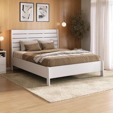 Imagem de Cama Casal 100% Mdf Bp 120x144,5cm Roma - Foscarini