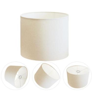 Imagem de Cúpula Abajur Cilíndrica Cp-7015 Ø35x25cm Branco - Vivare