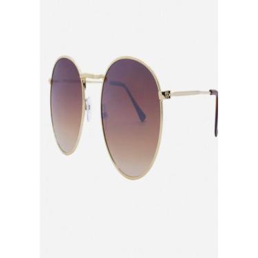 Imagem de Óculos De Sol UVA Redondo Round Marrom - Palas Eyewear