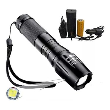 Imagem de Lanterna Tática Profissional Luz Led Alta Luminosidade 4 Modos Recarregável X900 luuk Young