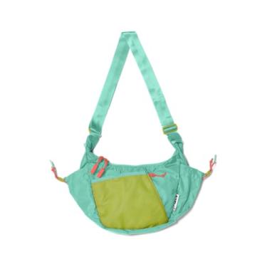 Imagem de Baboon to the Moon Bolsa tiracolo Crescent – Bolsa tiracolo impermeável para mulheres, bolsa de viagem pequena, bolsa de ombro leve, Aqua Drift, Transversal crescente