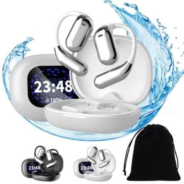 Imagem de Fones de ouvido Bluetooth Open Flourish3 com controle de toque branco 