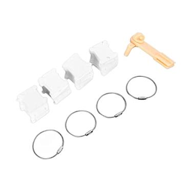 Imagem de Zerodis Bobinas de Fio de Plástico, Bobinas de Fio , Organizador de Cartões de Linha, Ponto Cruz, Armazenamento de Costura, Máquina de Enrolamento Manual, Anéis de Retenção, de de Plástico, Design de 2 Clipes