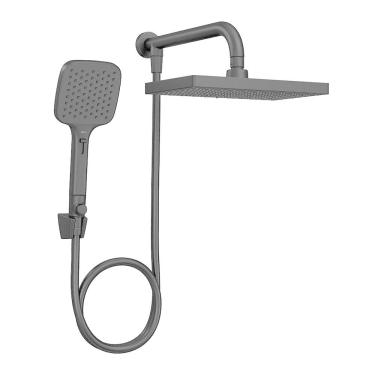 Imagem de Chuveiro Deca Flex Max 2086.bl.des.mt De Parede Com Desviador Black Matte