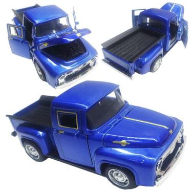 Imagem de Carrinho de Ferro Miniatura Caminhonete Fricção Abre Capô e Portas - Q