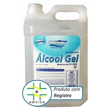 Imagem de Álcool Gel Antisséptico 70% Valência 5 litros