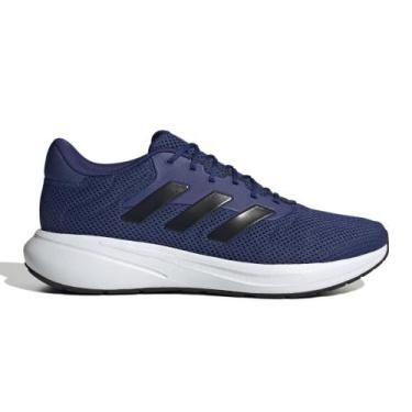 Imagem de Tênis Adidas Response Runner Unissex, 43, Marinho, Preto
