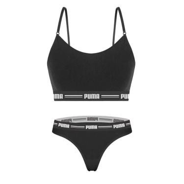 Imagem de Kit Puma Top Modal Stretch + Calcinha Fio Dental Feminino