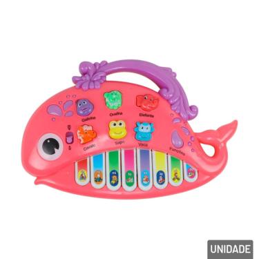 Imagem de Teclado Musical Infantil Baleia - Tudo em Caixa