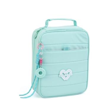 Imagem de Estojo Box Escolar Grande Com Divisórias Internas Para Canetinhas (Azul)