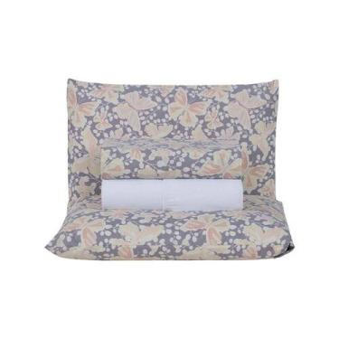 Imagem de Jogo De Lençol 4 Peças Queen Percal 180 Fios Homme 60% Algodão 40% Pol