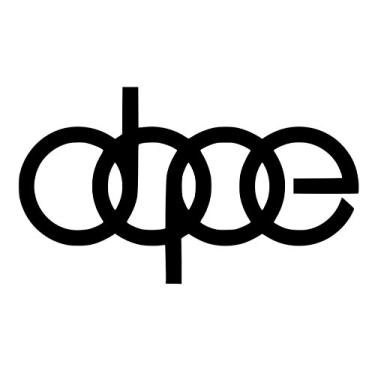 Imagem de Adesivo de vinil com decalque de Dope da UR Impressions para Audi A3 A4 A5 A6 A8 Allroad S4 S5 S6 S7 RS 3 4 5 7 TT R8 Q3 Q5 SQ5 Q7 Carro SUV Janela de parede LaptopUR Impressions preto URI232-B