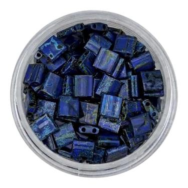 Imagem de Mack and Rex Tila Bead Mixes (Full Dirty - Picasso) – Contas Tila Completas – Cinco Tons Exuberantes de Miyuki-Crafted Beads: Granada, Cobalto, Azul-petróleo, Creme Sujo e Mussoy! – Ideal para