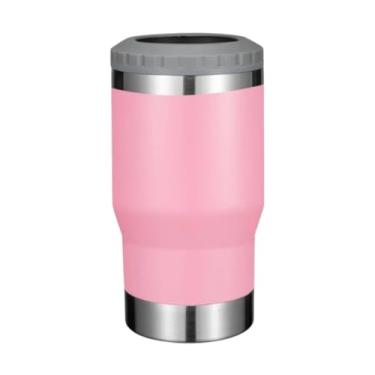 Imagem de Copo Térmico Porta Long Neck e Lata Inox 2 em 1 com Isolamento a Vácuo 420ml Parede Dupla