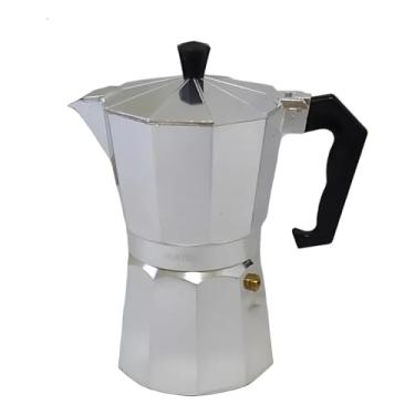 Imagem de Cafeteira Italiana em Alumínio – Preparo Rápido, Design Elegante e Aroma Intenso Serve 6 xicaras
