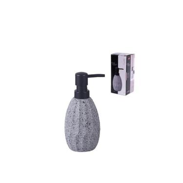 Imagem de Porta Sabonete Líquido Cerâmica Retro Granilite Cinza 300Ml