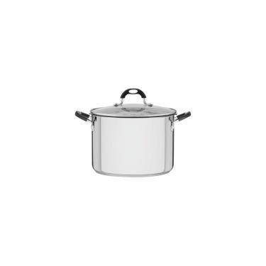 Imagem de Espagueteira Solar Silicone Em Aço Inox Com Fundo Triplo Com Tampa De Vidro 24 Cm 7,8 L