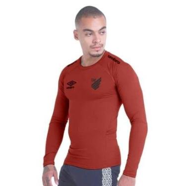 Imagem de Camisa Térmica Umbro Clubes CAP 2020/21 Profissional Masculina - Vermelho G-Masculino