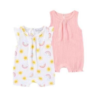 Imagem de Bodies De Cartoon Para Bebês Meninos E Meninas, Conjunto De 2 Peças, M