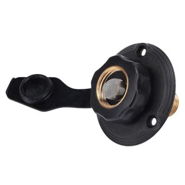 Imagem de Generic Flange de Entrada de Enchimento de água RV Com Tela de Filtro de Válvula de Retenção de Latão - Abastecimento de água Limpo e Seguro para Campistas e Reboques