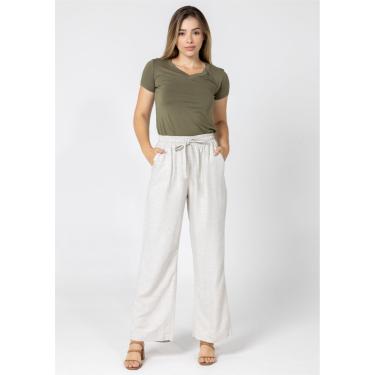 Imagem de Calça Linho Pau a Pique Básica Off White