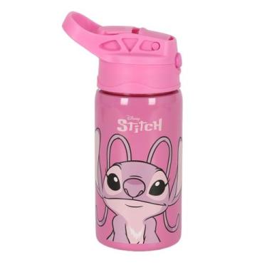 Imagem de Garrafa Inox 500ml Stitch Angel Não-Térmica Infantil Escolar - Luxcel