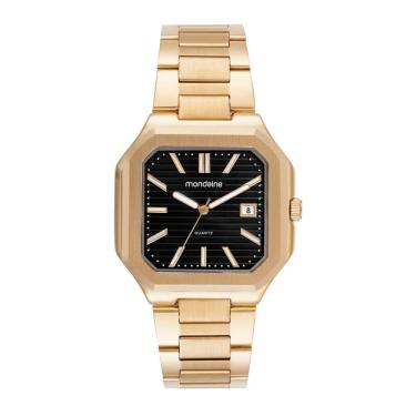 Imagem de Relogio Mondaine Masculino Ref: 32945gpmvde1 Retangular Dourado