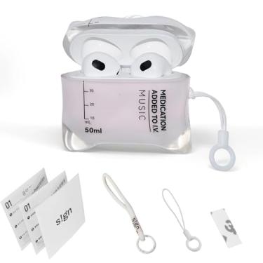 Imagem de ZZTLHDS Capa para AirPods com design original, compatível com AirPods Pro 1/2, capa protetora antiqueda de silicone líquido com cordão (AirPods Pro 1/2)