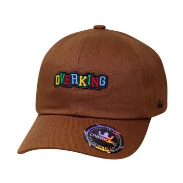 Imagem de Boné Overking Aba Curva Dad Hat Strapback College Marrom-Masculino
