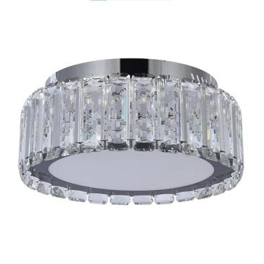 Imagem de Plafon de Sobrepor Cristais Transparente 30cm Led 25W 3000K Bivolt 16094-PL