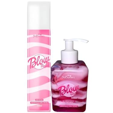 Imagem de Kit Blow Girl, Hidratante Beijável 320ml e Body Splash Blow Beijos 180ml, Hot Flowers, Morango com Creme