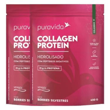 Imagem de Kit 2x Collagen Protein Berries Silvestres 450g - PuraVida-Unissex