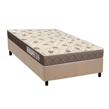 Imagem de Conjunto Box Solteiro: Colchão Espuma Orthoflex D28 Comfortpedic+ Base Crc Suede Clean (78x188)