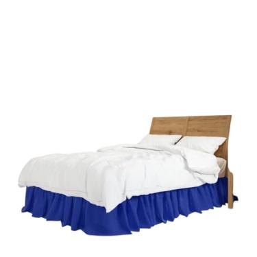 Imagem de Saia Para Cama Box Tamanho Universal (Casal, Queen e King) (AZUL)