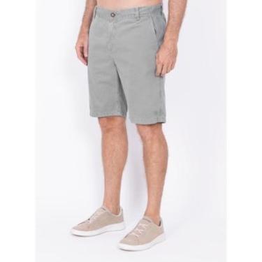 Imagem de Bermuda Sarja Lisa Aleatory Pilot Grey Silver-Masculino