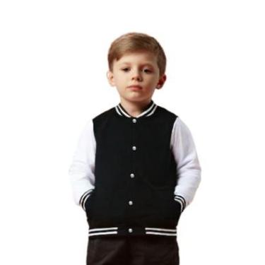 Imagem de Jaqueta Moletom Infantil Unissex Lisa com Bolsos-Unissex