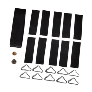 Imagem de Pegciuho Kit de Reparo para Trampolim (10 Anéis Triangulares de Conexão Rápida) com Laço Triangular E Tapete de Reparo Incluídos.