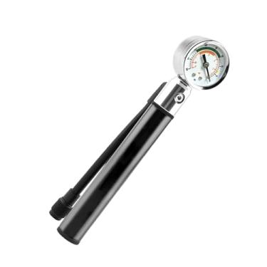 Imagem de Bomba de bola esportiva, bomba de ar para bicicletas | Bicicletas de liga de alumínio bombeiam medidor de pressão dos pneus - Bomba infladora de alta pressão, bomba de ar portátil para bicicletas de m