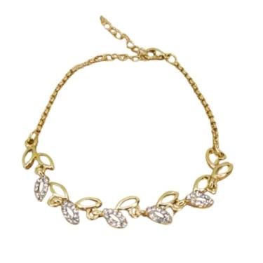 Imagem de Pulseira Tornozeleira Folheada á Ouro