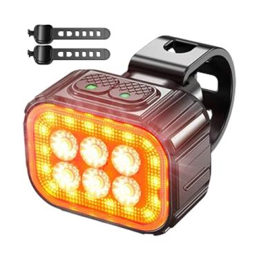 Imagem de Luzes de ciclismo para andar à noite, lâmpada de bicicleta à prova d'água, carregamento rápido – luz de equitação segura na estrada, lanterna de segurança para deslocamento, , uso ao ar livre