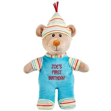 Imagem de Ursinho de pelúcia Let's Make Memories Happy Birthday 30cm