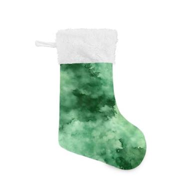 Imagem de GakkiGii Tinta para colorir 3 meias grandes de Natal, decoração de Natal para pendurar na parede da árvore da lareira, 45 x 31 cm