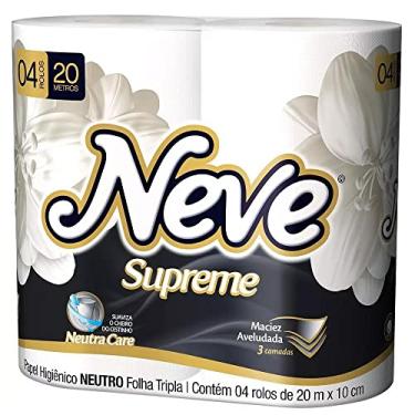 Imagem de Neve – Papel Higiênico Supreme Neutro Folha Tripla 20m com 4 Rolos