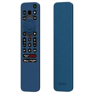 Imagem de ZWP Capa para Sony RMF-TX800U/TX900U Voice Remote Contorl, capa protetora antichoque, especialmente projetada para controles remotos Sony 4K / 8K Ultra HD TV BRAVIA XR X80K X90K X90K X95K (azul