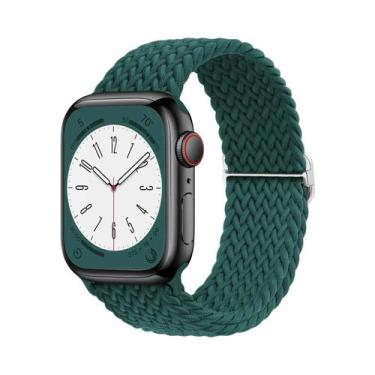 Imagem de Pulseira De Elástico Trançado Solo Loop Para Apple Watch De 45mm 44mm 